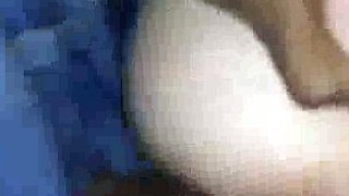 Amateur wife fuck black stud on bed so rough bb