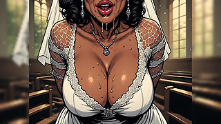 Sexy Indian Women in Church (ai Art)