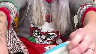 Christmas Self Pedicure Unwrapping Dirty Size 16 Feet + Full Scrub & Polish