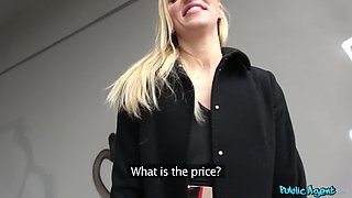 Stairwell Orgasms For Russian Blond hair lady 1 - Public Agent