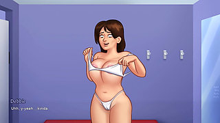 Summertime Saga - Gameplay - Roleplay - Debbie Wears Bikini