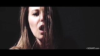 Emylia Argan Fire In Her Eyes - Hairy Babe In Stockings Emylia Argan In Erotic Couple Hardcore