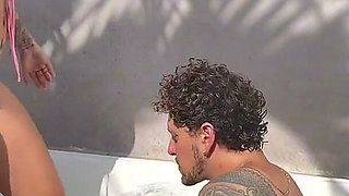 I Spend the Afternoon with My Boyfriend's Best Friend in the Jacuzzi Getting Fucked by His Thick Cock