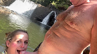 Quickie by Waterfalls in Seven Sacred Pools