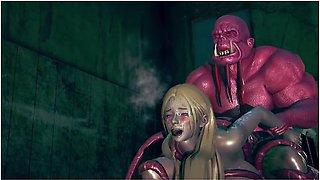 Claire Redfield, Jill Valentine And Car Toon - Beautiful Women Fucked In Public Toilets By Slippery Orcs