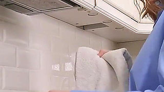 Auntjudys - Busty Redhead MILF Anna Maria Busts Out Her Big Natural Tits in the Kitchen
