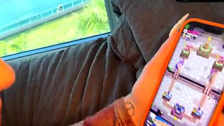 Hot Russian nymph left behind panties, now she's getting a