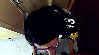 Beauty Amateur Redhead Teen make Perfect Blowjob
