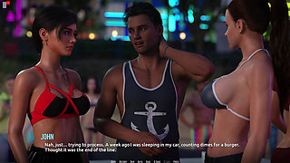 Dominos Beach 21: Victory Party Start & Christine's Anniversary Worry (sfw)