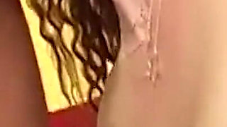 Curly Blonde Babe Fingers Dripping Pussy Outdoors