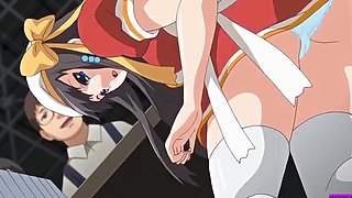 Blondie's naughty tail in steamy anime action