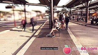 POV Pickups featuring Lou Nesbit's outside sex