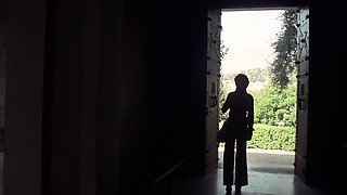 Hot brunette amateur MILF rides hubbys cock