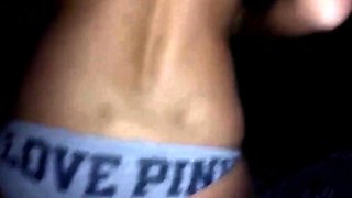 Creampie Orgasm! Riding Dick In Panties - Amateur Teen