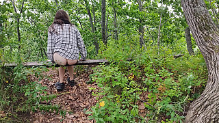 My Bare Butt and Pussy Are Getting Some Fresh Air in the Woods