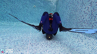 Underwater Scuba Strip Challenge & Vibe Climax