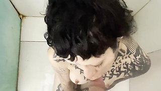 Tattooed Slut Never Stops Halfway Every Drop, Every Time, All the Piss