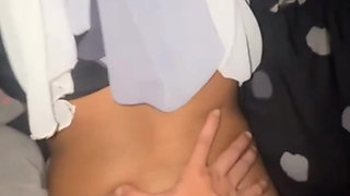 My little hijab cum in pussy