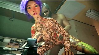Hot Road Trip: Teen Gets Fucked Hard in Campervan - Hentai 3D
