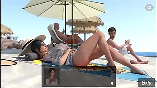 StepMom Blowjob on Beach - Scandalous MILF Affair with Big Tits BBW