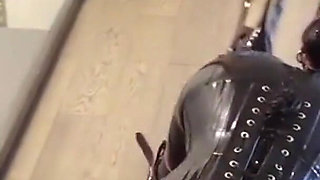 Mz12 - Latex-bound Puppy Vibrates to Reach Orgasm