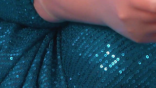 Unexpected Cock Biting From Sadistic Humiliating MILF Mistress in Rubber Gloves with Long Nails