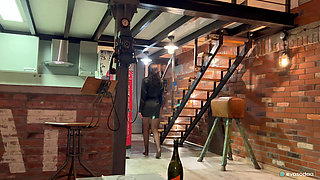 Stepson Cum in Stepmom's Pussy and Jerked off Quietly in the Bathroom