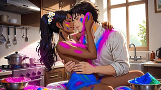 Holi fuck Babli bhabhi fucking in holi