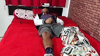 StepMom Gets Fucked by Guy with VR Glasses After He Catches Her Masturbating