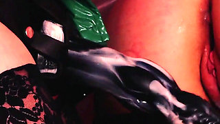 Hot strap-on lesbian fuck video!