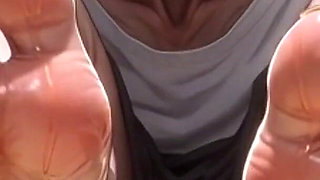 87 Year Old Granny Sensual Foot Oil Massage - Gorgeous Feet & Nails