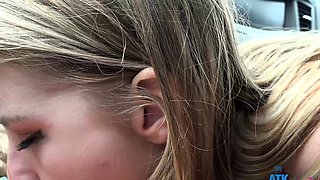 Blonde teen amateur teasing solo