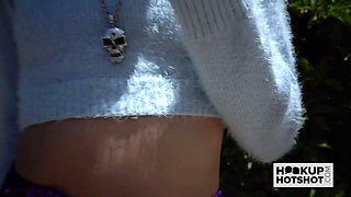 Innocent Babe Natalia Nix Meets Up With Bryan Gozzling For Extreme Sex