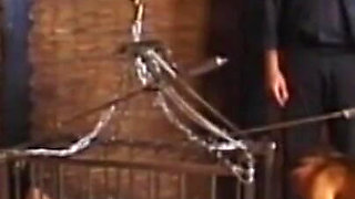 Hanging out pussy dildo humiliating