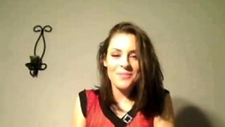 Webcam Girl Squirts on Her Pussy with Fingers