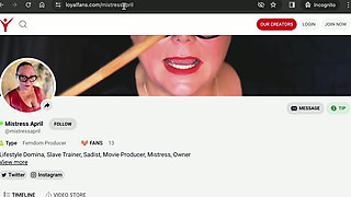 Dominatrix Mistress April - Big Fat Pussy Blow-up