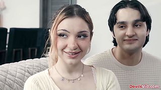 Teenage and her beau fuckin' their cougar instructor