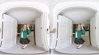 VRConk First time of horny virgin from dormitory VR Porn