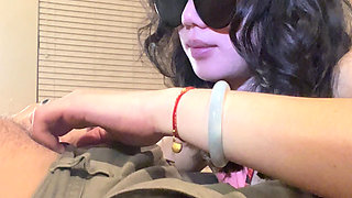 I secretly film my Chinese wife giving me a hot blowjob