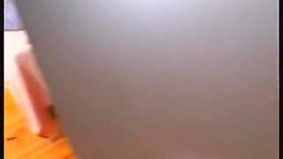 Busty brunette gets pussy fingered and fucked and jerks cock until cumshot