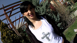 Sandra Black, Mugur, Giotto Double penetration, anal swallow euro baby bitch, hardcore, outdoor, swallow cum, long version