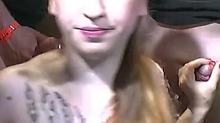 Sperm Gazelle & Brunette in Extreme Ggg Bukkake Gangbang!