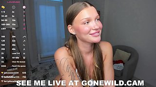 Sexy Blonde in See-Through Top Teases Her Big Tits Live Cam