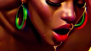 Big Boobs and Ass Ebony Goddesses - White Cock Worship Dark Asmr & Extreme Contrast (4k Ai Animated Porn)