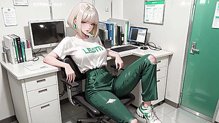 So Slutty Intern! Hardworking and Obedient at the Office, Total Oiled Slut in Bed