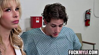 Rough Lesbian Doctor Rims Stepmom Carmen Caliente