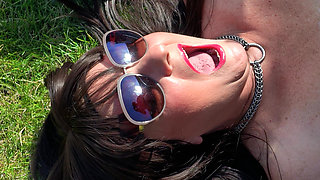 Close-up Mouth Filled with Piss - Ithastopeefun