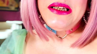 A Sweetheart Fills Her Lungs With Smoke - Tina Snua Smoking A Cork Cigarette - Snap Inhales Smoke Rings Drifting OMI OME