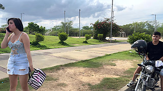 Young stranger takes me to her house to fuck hard at her house to make her boyfriend jealous for leaving her standing up