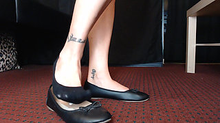 Liner Socks Black Ballet Flats Shoe Play